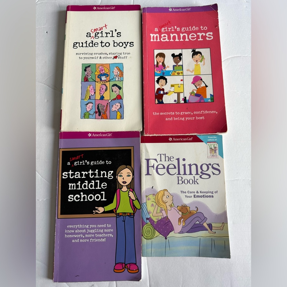 A Smart Girls Guide To Boys, Manners, Starting Middle School, The feelings Book